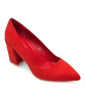 Czółenka damskie Ideal Shoes D-1232 Czerwone