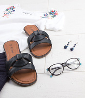 Klapki damskie Abloom LS-89092 Czarne