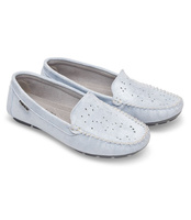 Mokasyny damskie Skotnicki P-3-0559 Błękitne