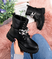 Botki dziewczęce Rock & Joy 7354-3B Czarne + S