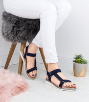 Sandałki damskie Super Mode 3403 Granatowe