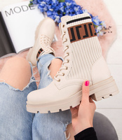 Botki damskie Lady Glory HQ268 Beżowe