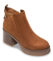 Botki damskie Super Mode 7357 Brązowe