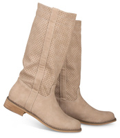 Kozaki damskie Super Mode 9263 Beżowe