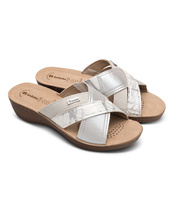 Klapki damskie Inblu GL-55 Srebrne