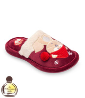 Kapcie damskie Natural Style NS-235 Bordowe