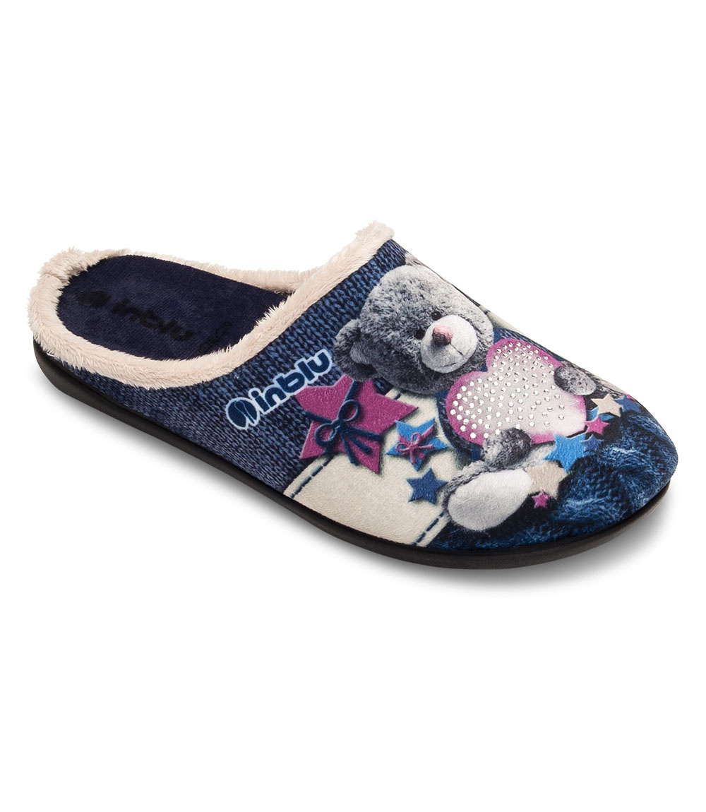 Kapcie damskie Inblu 155D210 Niebieskie