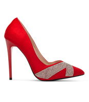 Czółenka damskie Mulanka B-84 Czerwone