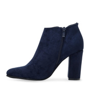 Botki damskie Ideal Shoes TX-2906 Granatowe