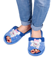 Kapcie damskie Natural Style NS-231 Niebieskie