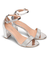 Sandałki damskie Style Shoes 6866 Srebrne