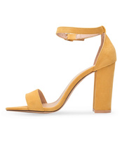 Sandałki damskie Sixth Sens S112 Żółte