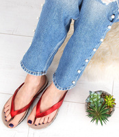 Japonki damskie Jomix D7635 Czerwone