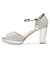 Sandałki damskie Laura Mode WXL002 Srebrne