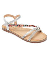 Sandałki damskie Super Mode 9401 Srebrne