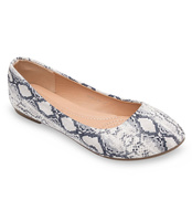 Balerinki damskie Abloom 9988-136 Białe