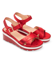 Sandałki damskie Shoesita 6295 Czerwone