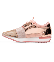 Buty sportowe damskie N/M KS-1117 Różowe