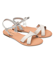 Sandałki damskie Abloom WL282 Srebrne