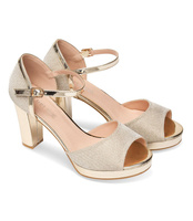 Sandałki damskie Laura Mode WXL002 Złote