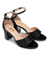 Sandałki damskie Laura Mode QL-211 Czarne