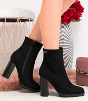 Wegańskie Botki damskie Sixth Sens C626 Czarne