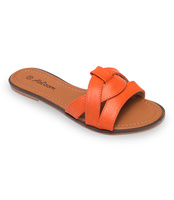 Klapki damskie Abloom LS-89092 Pomarańczowe