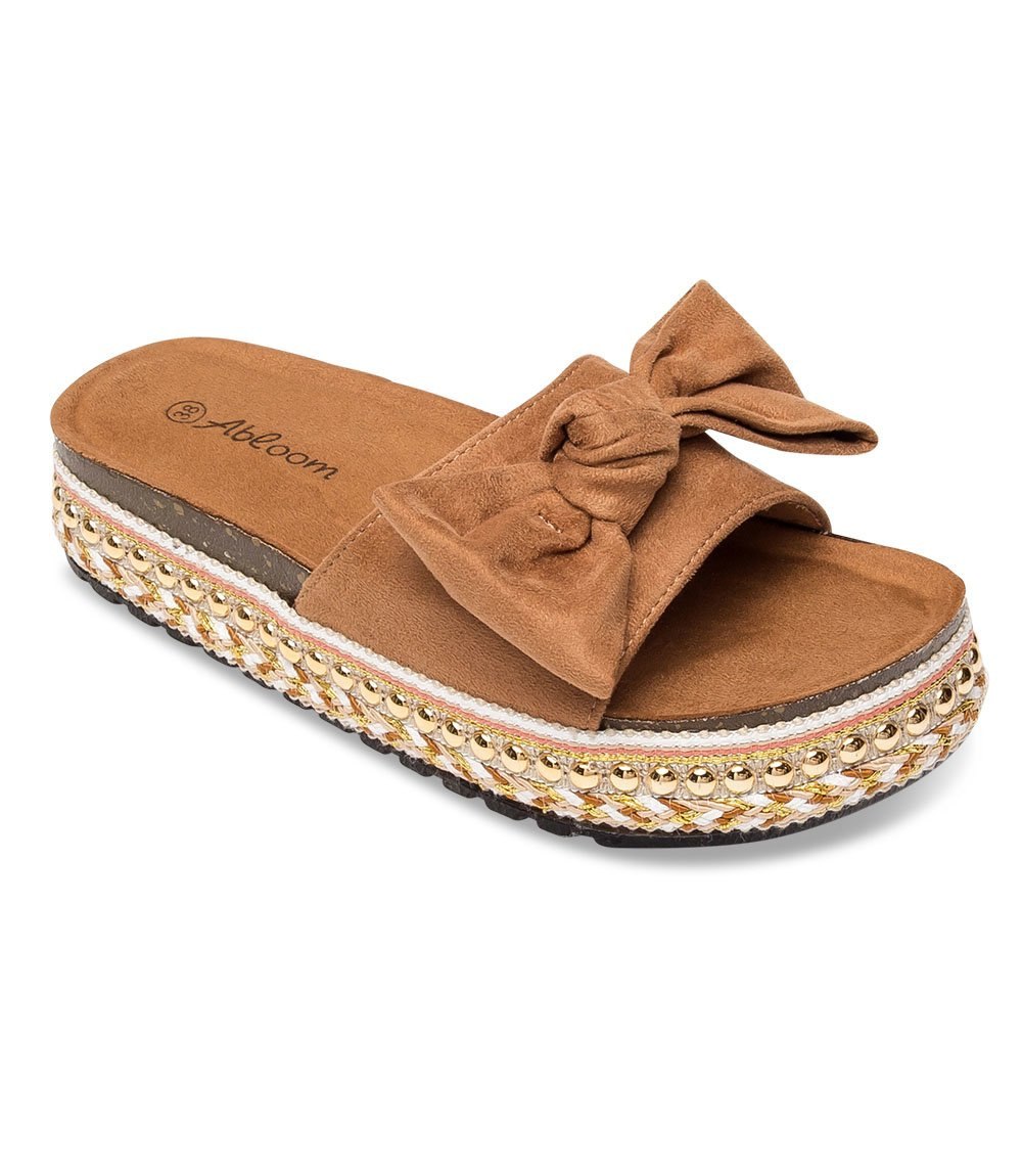 Klapki damskie Abloom SY679 Brązowe