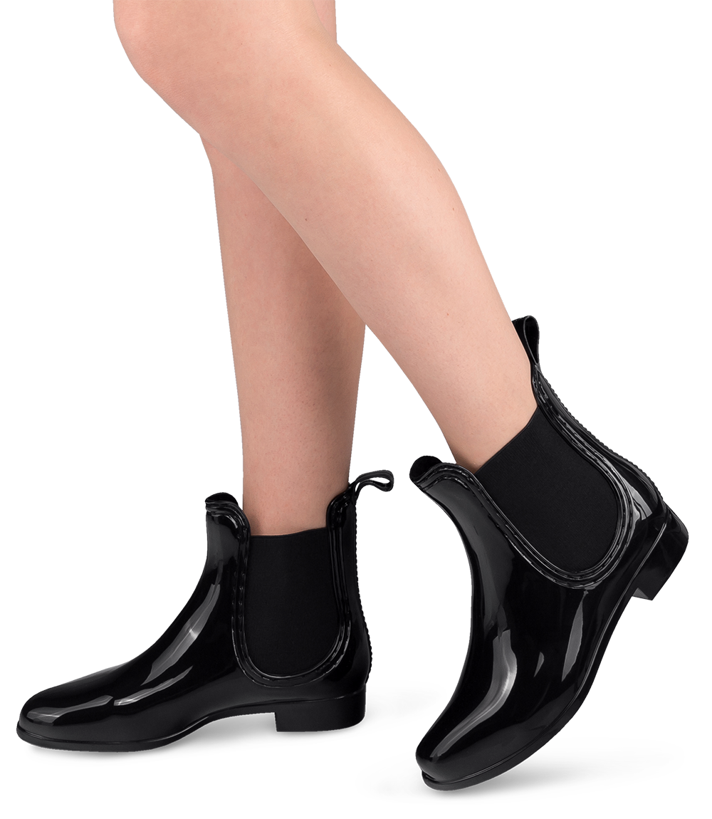 Kalosze damskie Ideal Shoes T-8448 Czarne