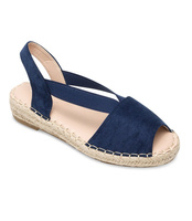 Sandałki damskie Ideal Shoes SA-2893 Granatowe