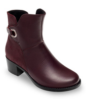 Botki damskie Pesco 1887 Bordowe