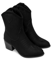 Wegańskie Kowbojki damskie Super Mode 5689 SU Czarne