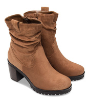 Botki damskie Bestelle RQ232 Brązowe