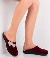 Kapcie damskie Inblu BS-40 Bordowe