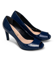 Czółenka damskie Laura Messi 1100 Granatowe