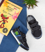 Trampki dziecięce Underline 66A19115 Czarne