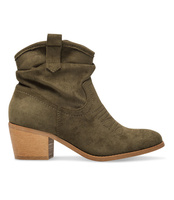 Wegańskie Kowbojki damskie Super Mode 9166 Oliwkowe