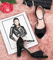 Sandałki damskie Laura Mode WXL001 Czarne