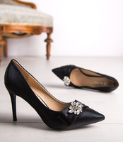 Czółenka damskie Danic K590 Czarne