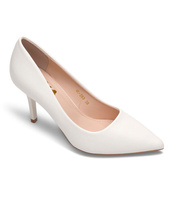 Czółenka damskie Laura Mode QL-263 Białe