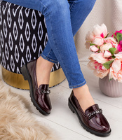 Mokasyny damskie Skotnicki P-3/Y06 Bordowe