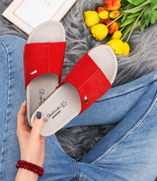 Klapki damskie Skotnicki KL-3-0509 Czerwone