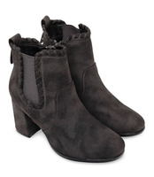 Botki damskie Lily Shoes HQ-10 Grafitowe