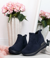 Botki damskie Sixth Sens JW62 Granatowe