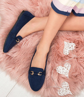 Mokasyny damskie Abloom 9988-156 Granatowe