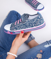 Trampki dziecięce Underline 8C1791 Niebieskie