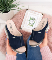 Klapki damskie Skotnicki KL-3-0510 Granatowe