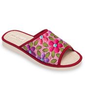 Kapcie damskie Natural Style NS-053 Bordowe