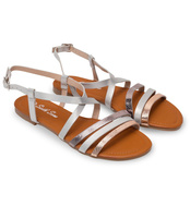 Sandałki damskie Sixth Sens 666-20 Srebrne