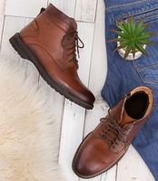 Trzewiki męskie Iguana Lider 089-606 Brązowe